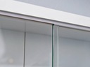 Inter Link Zberateľská vitrína, závesná skrinka, biela, 80 x 60 x 9,5 cm Typ závesný