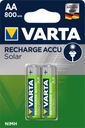 2 аккумулятора VARTA SOLAR AA/R6 800 мАч
