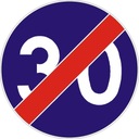 Znak Drogowy C-15 koniec prędkości minimalnej 60cm