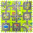 КОВРИК ИЗ ПЕНЫ ROAD PUZZLE 90x90 ТОЛЩИНОЙ 1 СМ, ковер из ЭВА СЕЙФ МАТАДИ