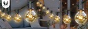 Солнечная садовая гирлянда, уличное освещение, золотые лампочки