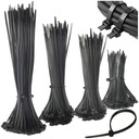 ЗАЖИМЫ КАБЕЛЬНЫЕ СВЯЗКИ 400 ШТ. MEGA SET ПРОЧНЫЕ СВЯЗКИ НА МОЛНИИ