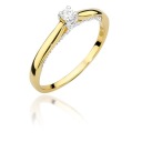 ЗОЛОТОЕ ОБРУЧАЛЬНОЕ КОЛЬЦО С БРИЛЛИАНТОМ PR. 585