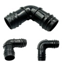 Колено ELYSEE 25 мм из полиэтилена, запрессованное в трубу