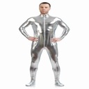 Боди из спандекса LL, серебро