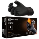 MERCATOR GOGRIP BLACK Нитриловые перчатки Черные прочные перчатки GO GRIP S