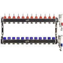 РАСПРЕДЕЛИТЕЛЬ ДЛЯ ПОЛОВОГО ОТОПЛЕНИЯ, 12 СЕКЦИЙ INOX ЦЕПЕЙ