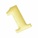 Цифра 1 АНО полированная латунь 37 мм