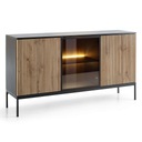 Комод застекленный + светодиод Sento k154