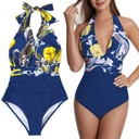 ЦЕЛЬНЫЙ КУПАЛЬНИК МОНОКИНИ, ОТКРЫТАЯ СПИНКА, ЗАВЯЗКИ S