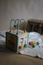 ВЕЛИКИЙ ДЕРЕВ'ЯНИЙ НАВЧАЛЬНИЙ КУБ СОРТЕР АКТИВНОСТІ MONTESSORI WOOPIE GREEN