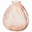 ДЕКОРАТИВНАЯ ВАЗА, ВАЗА С РЕЗЕЛЬНЫМ РОЗОВЫМ ЛИСТОМ