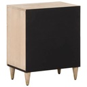 vidaXL Nočný stolík, 50x33x60 cm, masívne mangovníkové drevo Farba prednej časti iná farba