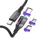 МАГНИТНЫЙ КАБЕЛЬ 1 М БЫСТРАЯ ЗАРЯДКА 5A USB C PD