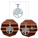 Ожерелье «Дерево счастья» Подарок для дочери женщины Серебро 925 пробы с гравировкой