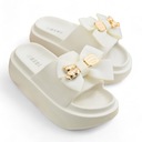 ТАПОЧКИ ЖЕНСКИЕ РЕЗИНОВЫЕ БЕЛЫЕ С БАНТОМ, APIS 36/37