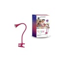 НАСТОЛЬНАЯ ЛАМПА NILSEN СО СВЕТОДИОДНЫМ ЗАЖИМОМ 2,5ВТ РОЗОВАЯ