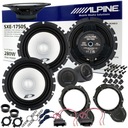 ALPINE SXE-1750S ALTAVOCES AISLADOS DISTANCIAS PARA VW PASSAT 56 B7 CC PARTE DELANTERA 