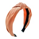 Оранжевая атласная лента для волос, узелок, узел атласного тюрбана