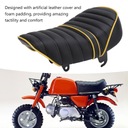 SIODELKO MOTOCICLETA ARTIFICIAL CUERO ALMOHADA RECUBRIMIENTO ALMOHADAS AM 