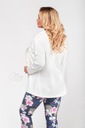 Biele dámske sako klasické teplákové biele XL/2XL Príležitosť elegantná
