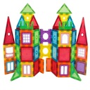 KOLOROWE Klocki Magnetyczne KONSTRUKCYJNE 3D XXL MAGNETIC TILES 130 Eelem.