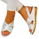 ЖЕНСКИЕ САНДАЛИИ ИЗ ПОЛЬСКОЙ КОЖИ, НИЗКАЯ ТАНКЕТКА, ЗАЛИПУЧКА