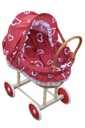 Коляска для кукол WICKER, красная