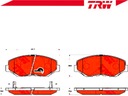 ZAPATAS DE FRENADO HONDA PARTE DELANTERA CR-V 2,0 2,2 CTDI 99- 