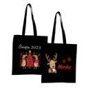 Эко-сумка с принтом РОЖДЕСТВЕНСКИЙ ПОДАРОК