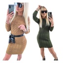 SUKIENKA SWETERKOWA TUNIKA DOPASOWANA JODEŁKA