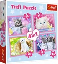 Пазл 4 в 1 Cat Fun 34330