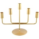ПРОМЫШЛЕННЫЙ ПЯТИРУЧНОЙ ПОДСВЕЧНИК С 5 ЗОЛОТЫМИ СВЕЧАМИ