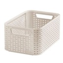 Изогнутая корзина STYLE S 6 л кремовая