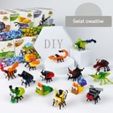 Insect World 12 druhov hmyzu Puzzle Stavebné kocky 275 ks Stav balenia originálne