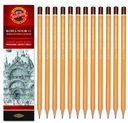 Кедр ГРАФИТНЫЙ КАРАНДАШ Твердость 6B НАБОР из 12 шт. ВЫСОКОКАЧЕСТВЕННЫЕ карандаши