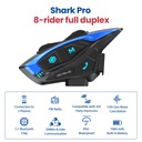 Casque Shark Drak Blank Mat KMA+ Kit Bluetooth Sharktooth