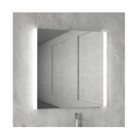 Lustro MCJ ścienne 80x80 cm LED Rama wyłącznik