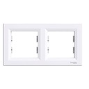 SCHNEIDER ASFORA ДВОЙНАЯ РАМА, БЕЛАЯ