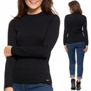 Modny sweterek damski z PÓŁGOLFEM wiskozowy dopasowany MORAJ - 3XL