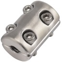 ВЕРЕВОЧНЫЙ ЗАЖИМ 6 ММ КРУГЛЫЙ ЦИЛИНДР СТОП СТОП А4 НЕРЖ.