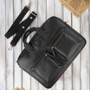 Pánska kožená taška na notebook, cestovná s držiakom na kufor, priestranná Značka Paolo Peruzzi