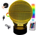 3D LED БАСКЕТБОЛЬНАЯ ЛАМПА С НАЗВАНИЕМ