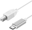 БЕЛЫЙ КАБЕЛЬ USB ТИПА C – USB ТИПА B КАБЕЛЬ ДЛЯ АУДИОИНТЕРФЕЙСА ПРИНТЕРА 1,5 М