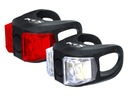 КОМПЛЕКТ МИНИ-ВЕЛОСИПЕДНЫХ ФАР KELLYS TWINS LED SILICONE POSITION, ЧЕРНЫЙ