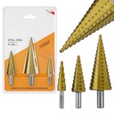 КОНИЧЕСКОЕ СТУПЕНЧАТОЕ СВЕРЛО, 3 шт. HSS TYTAN