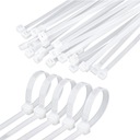 Сильные кабельные зажимные полосы Белая лента 2.5x100 100 штук