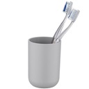 КРУЖКА ДЛЯ ВАННОЙ, КОНТЕЙНЕР ДЛЯ КИСТОЧНОЙ ПАСТЫ, СЕРЫЙ Wенко