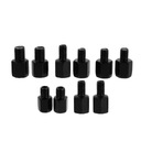 10 шт. ЗЕРКАЛА МОТОЦИКЛА С РЕЗЬБОЙ, УДЛИНИТЕЛЬ, ПОДЪЕМНИК, УДЛИНИТЕЛЬ