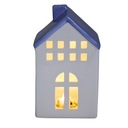 DOMEK DOM CERAMICZNY LED ŚWIECZNIK LAMPION FIGURKA CERAMICZNA NA PREZENT L